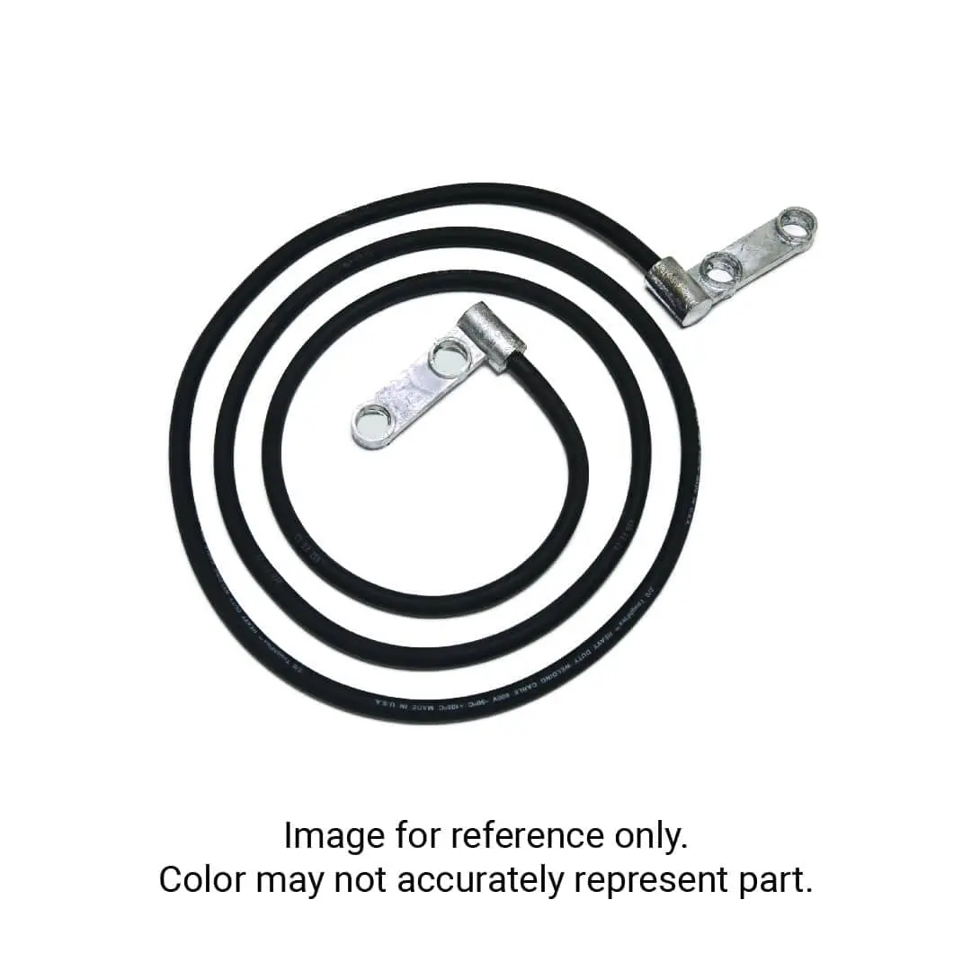 3IN. DOUBLE LEADHEAD BATTERY CABLE, 1/0, RED