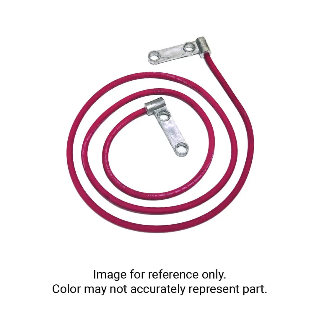 3.75IN. DOUBLE LEADHEAD BATTERY CABLE, 1/0, BLACK