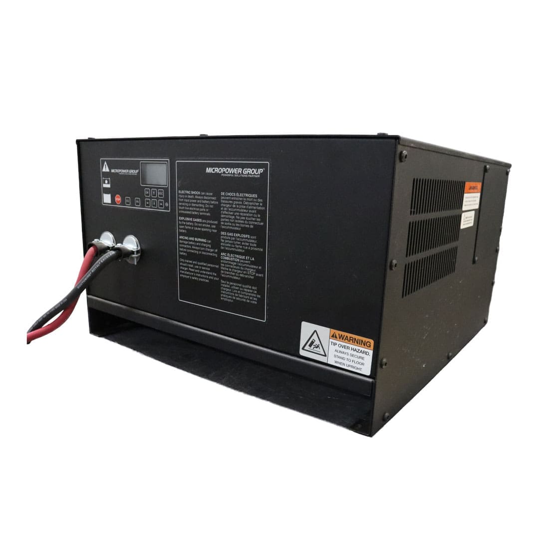 MICROPOWER ACCESS SHELF MOUNT CONVENTIONAL CHARGER CEC 24-80 VOLT, 100 AMP, 480 VAC