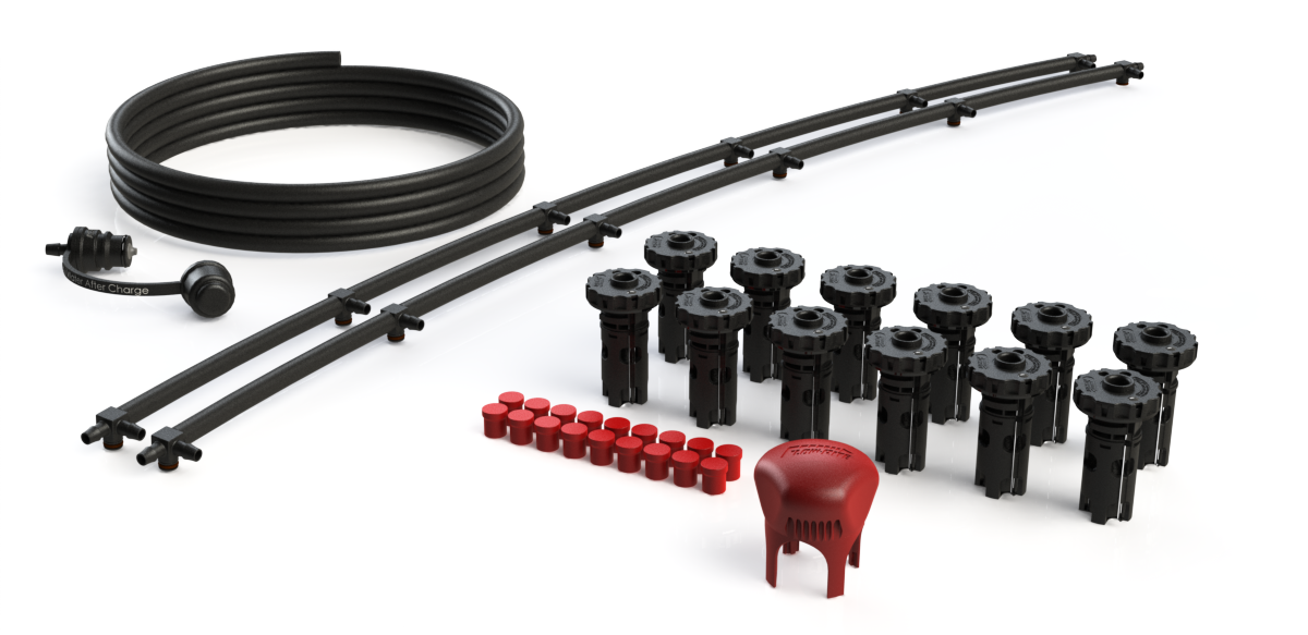 FLOW-RITE MILLENNIUM KIT, FLIP-TOP BAYONET CAP, PRE-ASSM STRINGS 6.75", BA-QDV-505 MALE COUPLER, BLACK VALVE, 12 CELLS