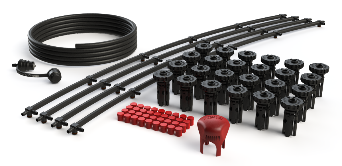 FLOW-RITE MILLENNIUM KIT, FLIP-TOP BAYONET CAP, PRE-ASSM STRINGS 6.75", BA-QDV-505 MALE COUPLER, BLACK VALVE, 24 CELLS