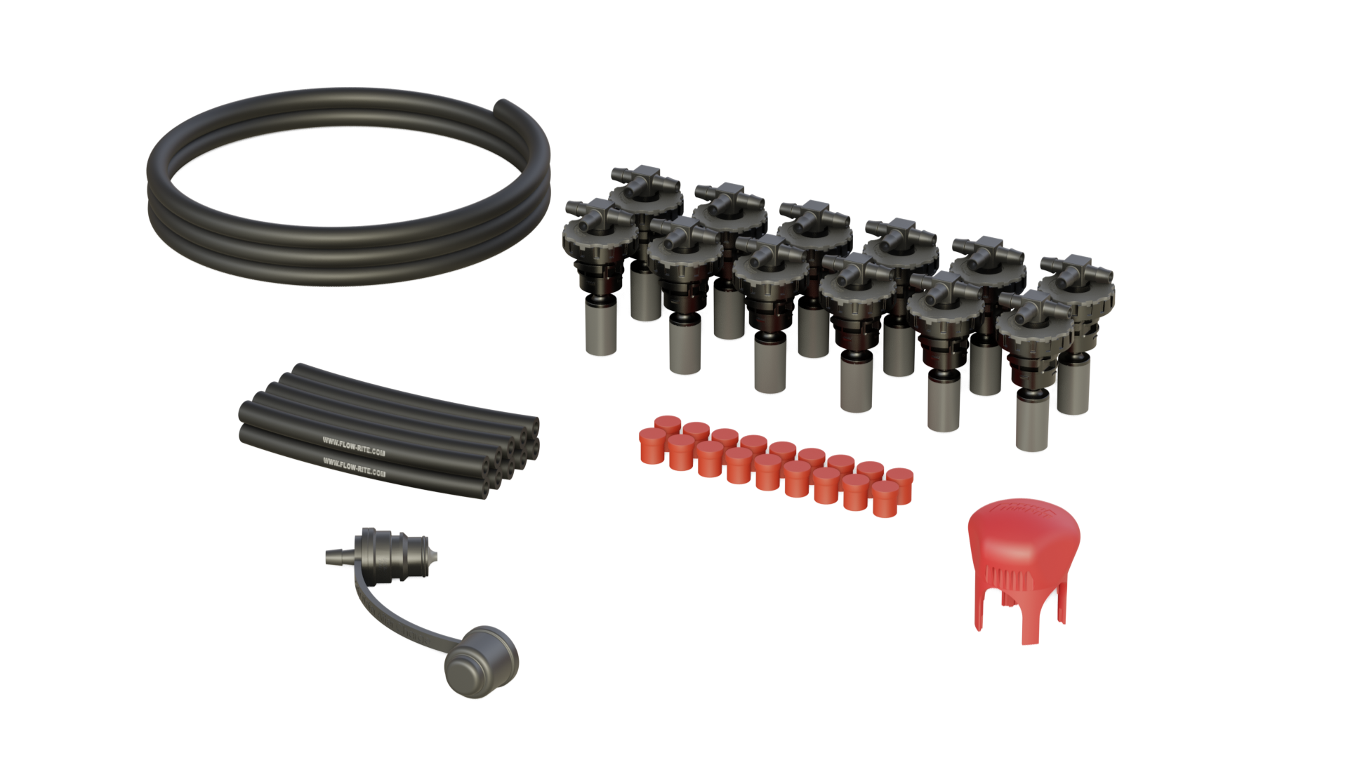 FLOW-RITE MAVERICK KIT, OPPORTUNITY CHARGE BAYONET CAP, BA-QDV-505 COUPLER, 12 CELL