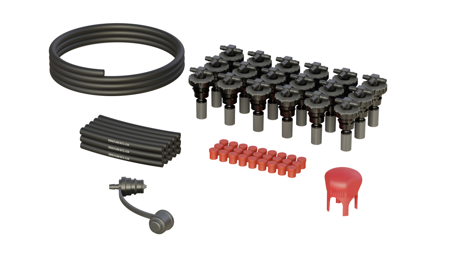FLOW-RITE MAVERICK KIT, OPPORTUNITY CHARGE BAYONET CAP, BA-QDV-505 COUPLER, 18 CELL