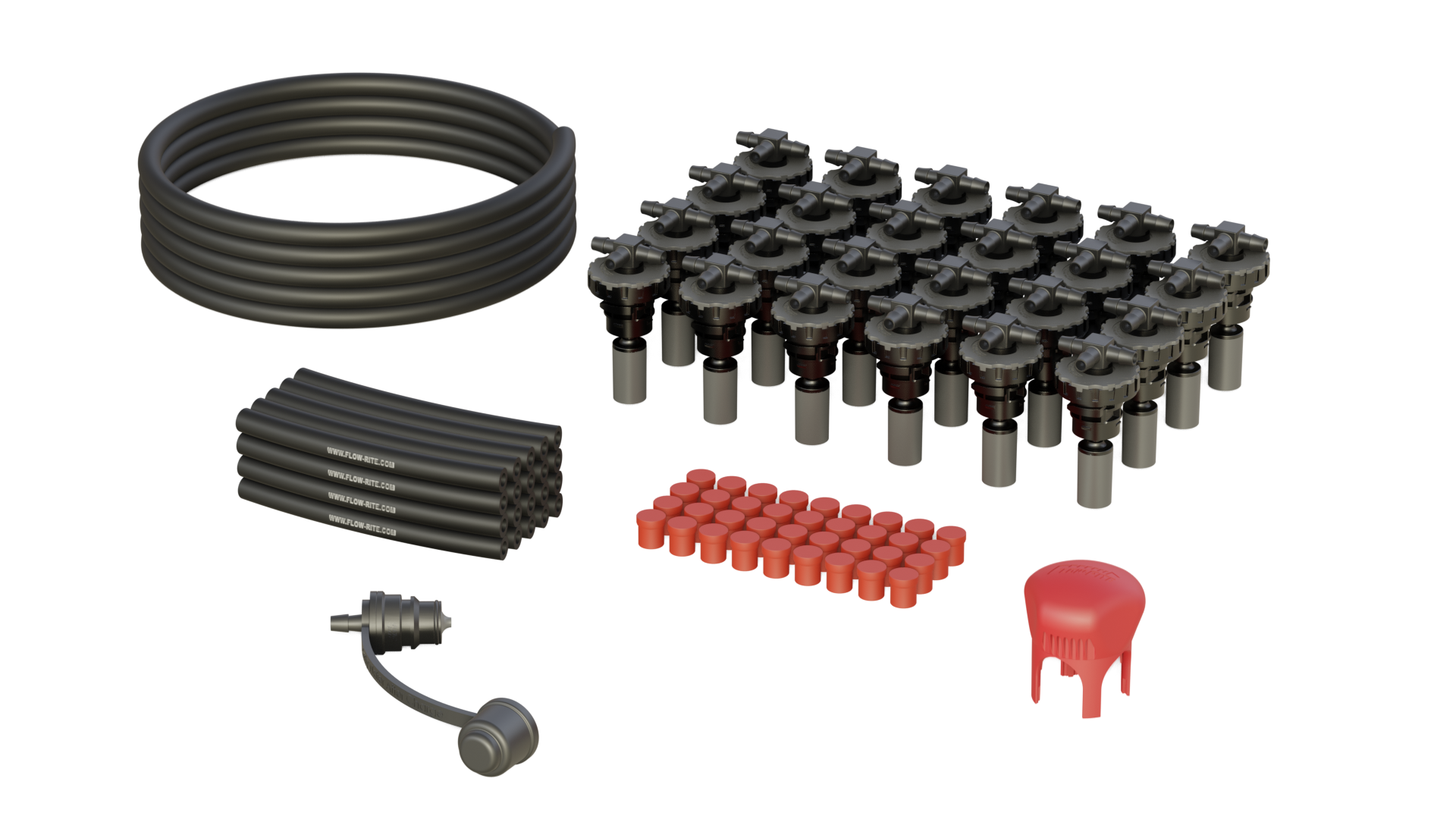 FLOW-RITE MAVERICK KIT, OPPORTUNITY CHARGE BAYONET CAP, BA-QDV-505 COUPLER, 24 CELL
