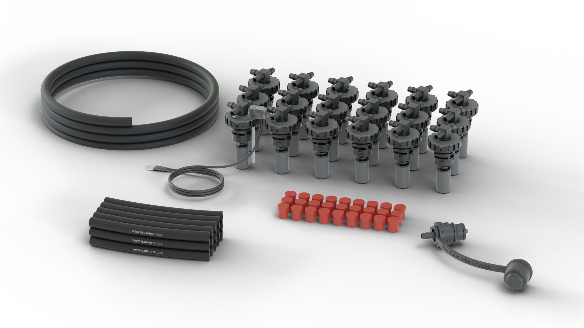FLOW-RITE IN-VALVE EAGLE EYE ESSENTIAL KIT, BA-QDV-505 MALE COUPLER, MAVERICK, 18 CELLS