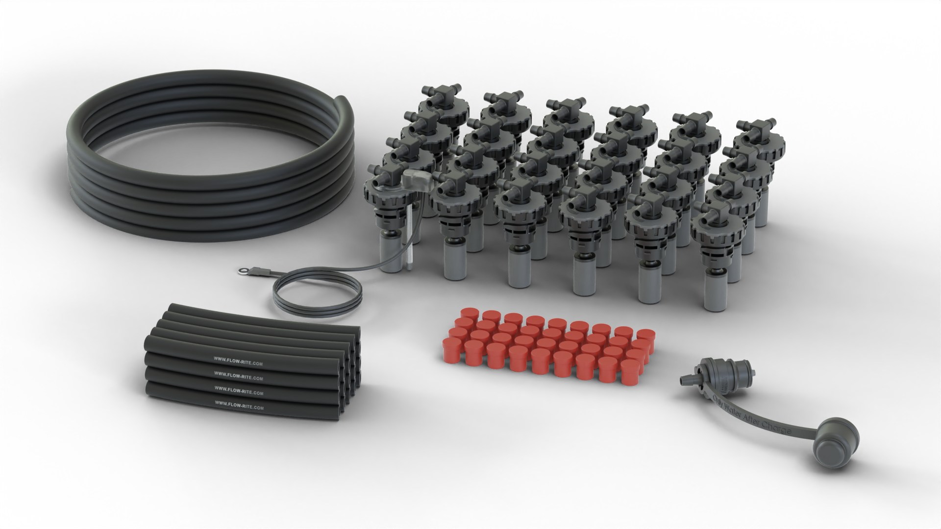 FLOW-RITE IN-VALVE EAGLE EYE ESSENTIAL KIT, BA-QDV-505 MALE COUPLER, MAVERICK, 24 CELLS
