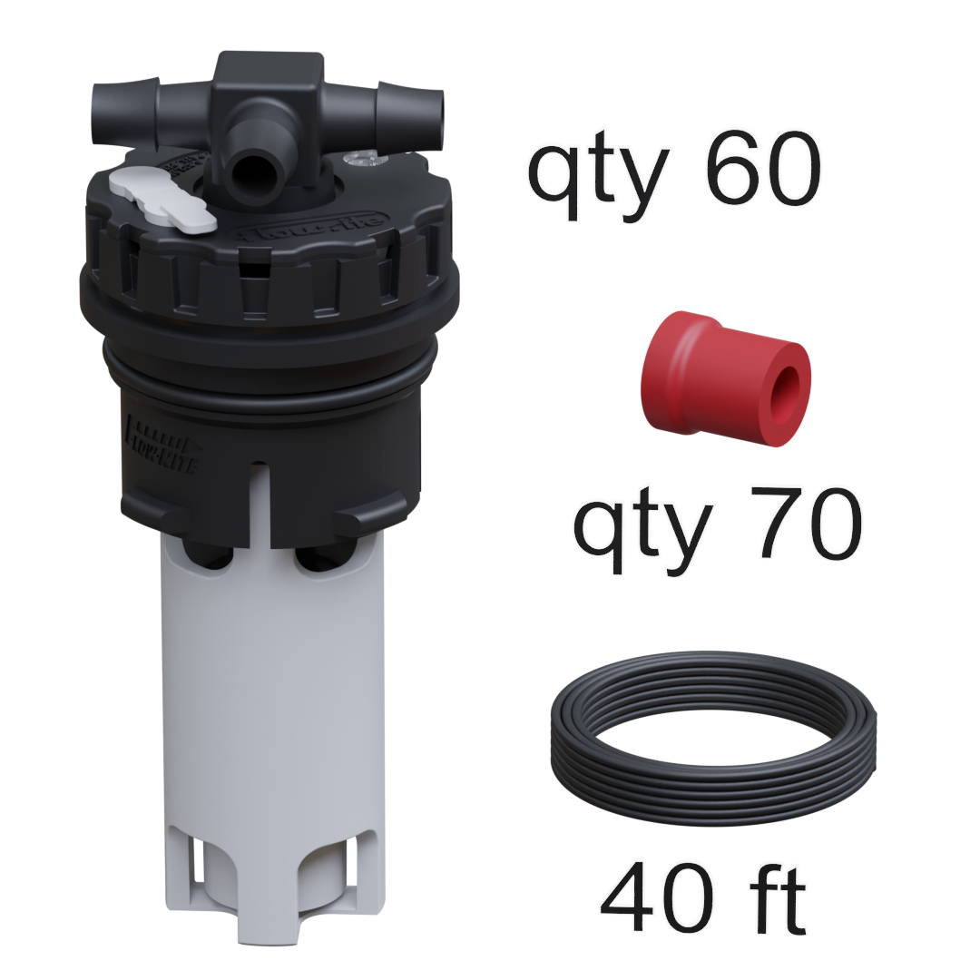 Flow-Rite Millennium Bulk Kit, 60 Cells, White Valve