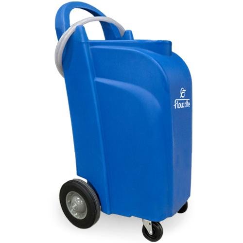 FLOW-RITE WATER CART, ROUGH TERRAIN, BLUE AC/DC POWERED