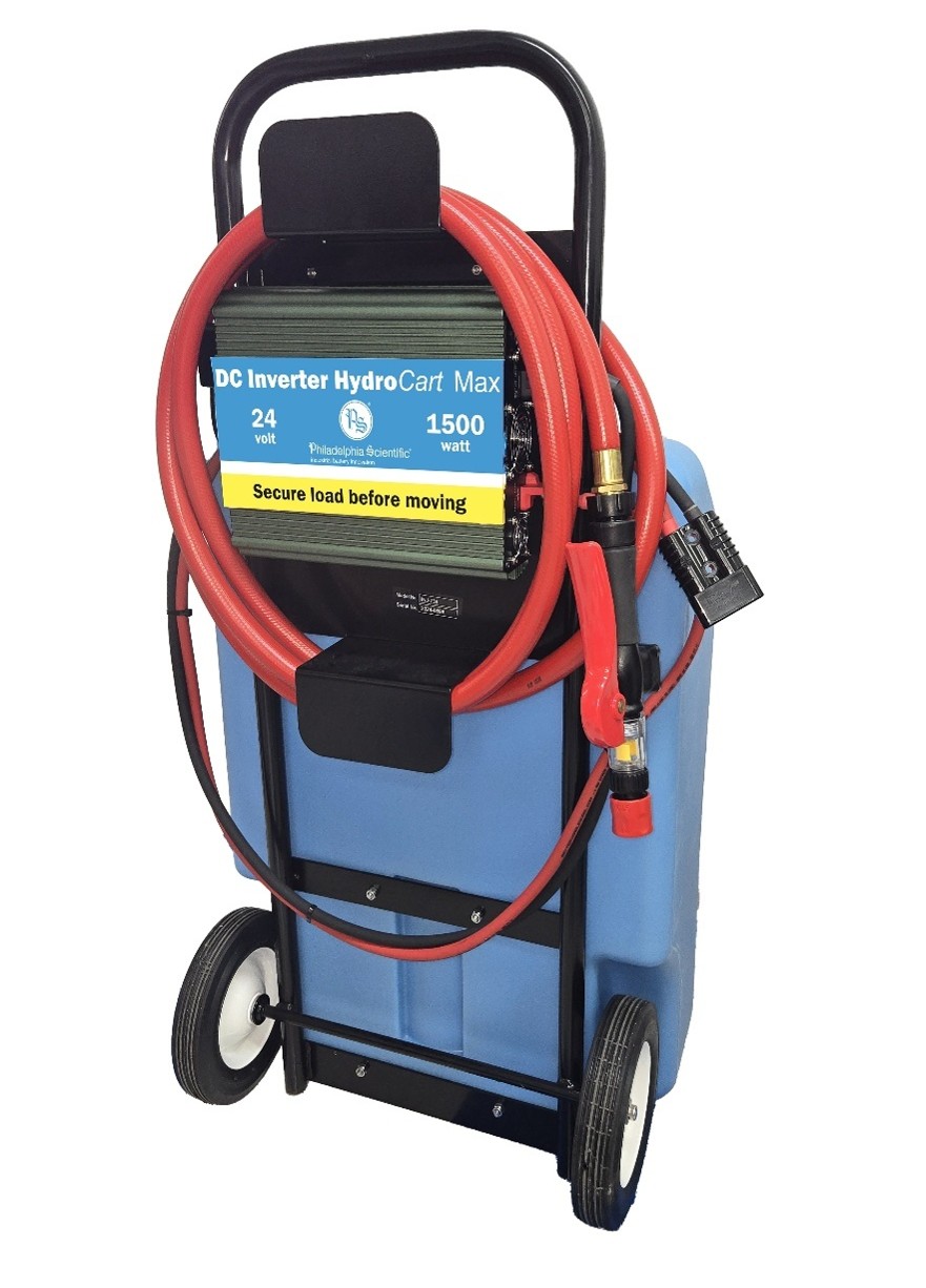 PHILADELPHIA SCIENTIFIC DC HYDROCART MAX, 20 GAL INJECTOR WATER SUPPLY 