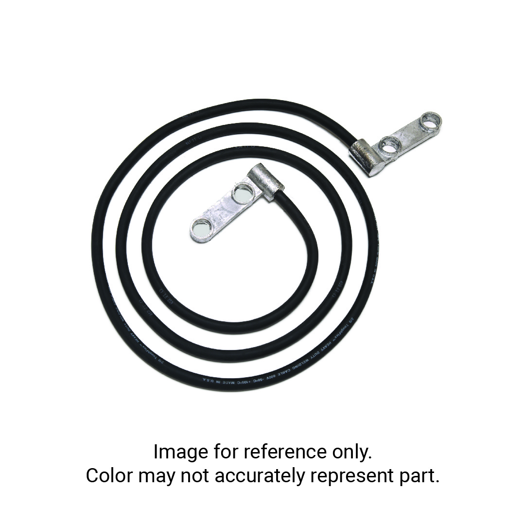 3IN. DOUBLE LEADHEAD BATTERY CABLE, 1/0, RED