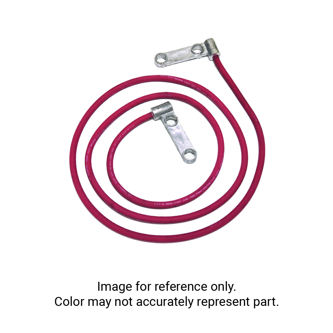 3.75IN. DOUBLE LEADHEAD BATTERY CABLE, 1/0, BLACK