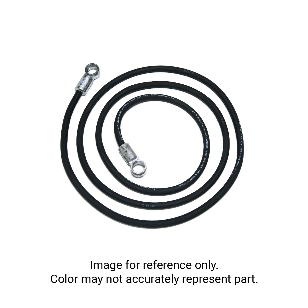 STRAIGHT SINGLE LEADHEAD BATTERY CABLE, 1/0, RED